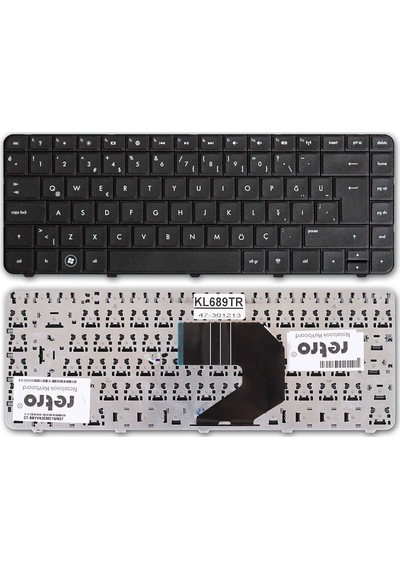 Hp Compaq Presario Cq57 İle Uyumlu Notebook Klavyesi - Siyah - Tr