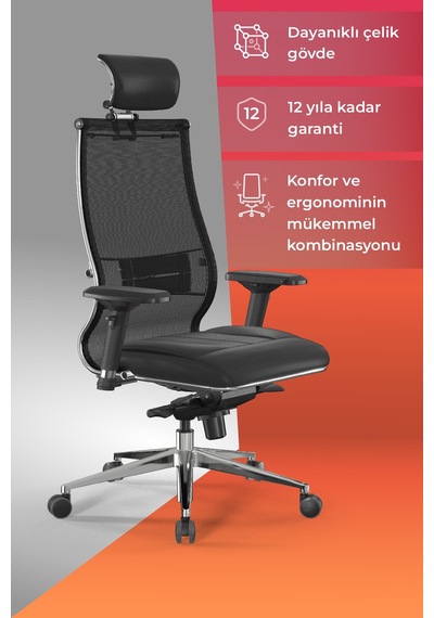 Samurai Ergonomik Koltuk Bel Destekli, Tekerlekli, Yükseklik Ayarlı, Yönetici Koltuğu - 23.3.5.61 Çok Renkli Samurai Ergonomik Koltuk Bel Destekli, Tekerlekli, Yükseklik Ayarlı, Yönetici Koltuğu - 23.3.5.61 Çok Renkli