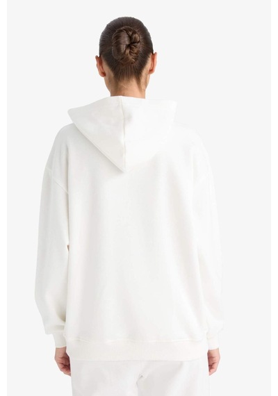 Defacto Relax Fit Kapüşonlu Basic Düz Kalın Sweatshirt D9935ax25wner105 Ekru Defacto Relax Fit Kapüşonlu Basic Düz Kalın Sweatshirt D9935ax25wner105 Ekru