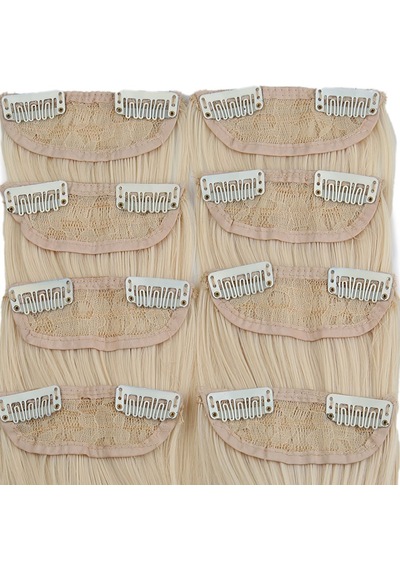 Fiber Sentetik Düz 8 Parça Çıt Çıt / Platin - Rxlu-462343 Renkli