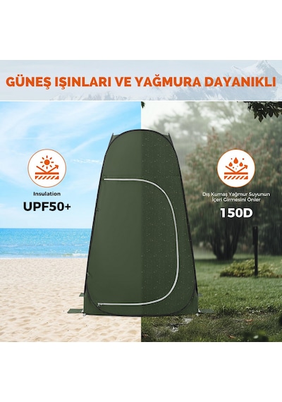 Kingcamp Genova Multitent Duş Ve Tuvalet Çadırı Green Yeşil