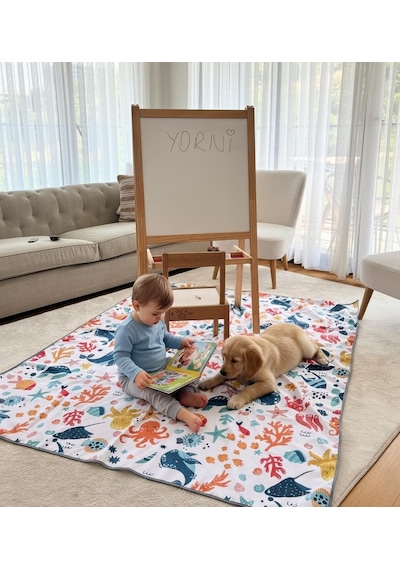Sıvı Geçirmez Çok Amaçlı Yer Örtüsü Splat Mat Mama Sandalyesi Altı, Yemek, Boyama Ve Oyun İçin Zemin Koruyucu, Makinede Yıkanabilir 145x100 Cm Çok Renkli Sıvı Geçirmez Çok Amaçlı Yer Örtüsü Splat Mat Mama Sandalyesi Altı, Yemek, Boyama Ve Oyun İçin Zemin Koruyucu, Makinede Yıkanabilir 145x100 Cm Çok Renkli