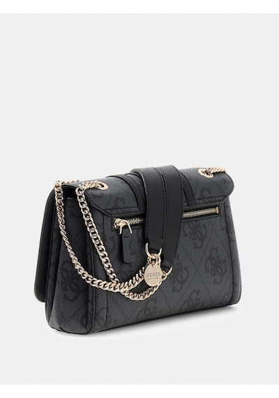 Guess Noelle Iı Dönüştürülebilir Kapaklı Çapraz Askılı Kadın Antrasit Omuz Çantası Hwss9672210-clo
