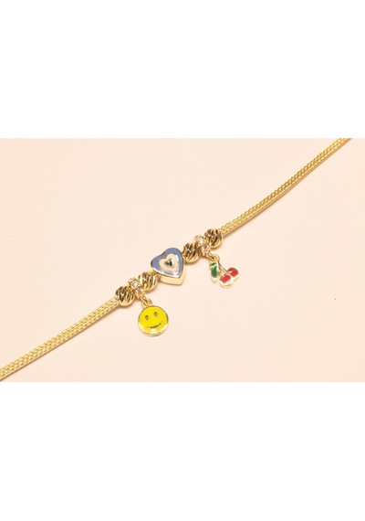 Altın Charm Çocuk Künyesi Guler1002691 Sarı Altın