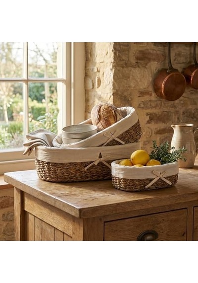 3&apos Lü Hasır Oval Bezli Düzenleyici Sepet Seti - Çıkarılabilir Kumaş Astarlı Ekmek Ve Sunum Sepeti - Banyo, Mutfak Ve Bebek Odası İçin Çok Amaçlı Organizer 42x25 Cm Büyük Boy 000 Açık Krem 3&apos Lü Hasır Oval Bezli Düzenleyici Sepet Seti - Çıkarılabilir Kumaş Astarlı Ekmek Ve Sunum Sepeti - Banyo, Mutfak Ve Bebek Odası İçin Çok Amaçlı Organizer 42x25 Cm Büyük Boy 000 Açık Krem
