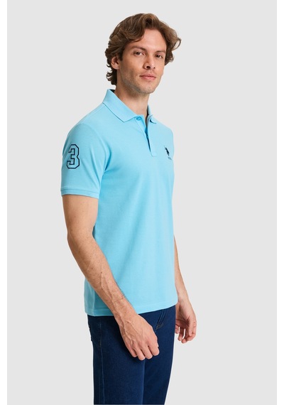 U.s. Polo Assn. Erkek Aqua Tişört Basic 50326920-vr007