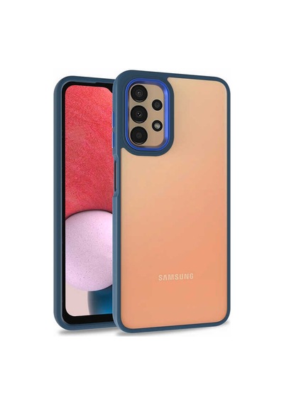 Zore Galaxy Uyumlu A53 5g Kılıf Flora Kapak - Mavi Mavi