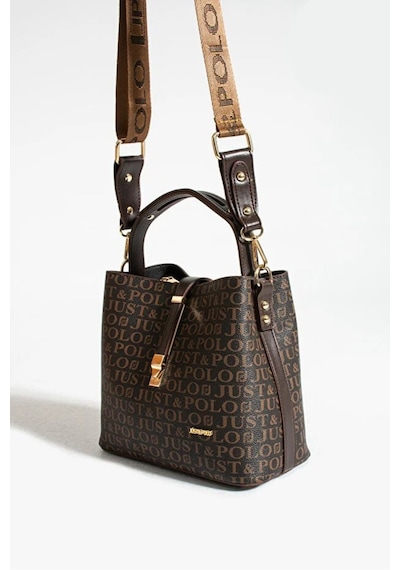 Just Polo Kadın Günlük Kullanıma Uygun Şık El Ve Omuz Çantası Shoulder Bag Kahverengi