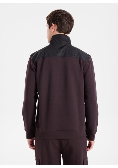 National Geographic N6wm-swt4349 Kahverengi Erkek Sweatshirt Kahve