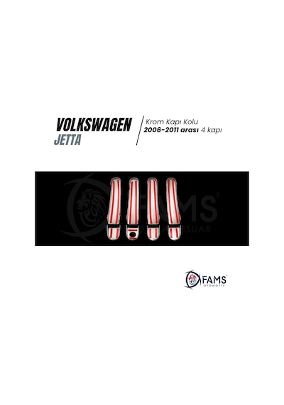Vw Jetta Krom Kapı Kolu 4 Kapı 2006- 2011 Arası P. Çelik
