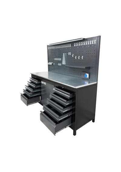 Takpower Ttr4410 2 Metre Takım Tezgahı 10 Çekmeceli 1 Dolaplı
