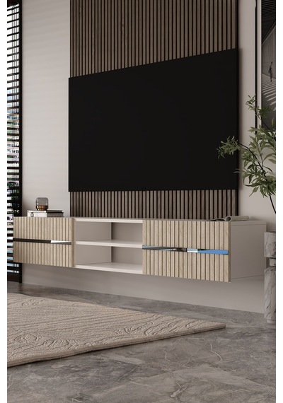 180dhdtdar5btg Tedy Duvara Monte Pleksi Lazer Desen Tv Sehpası Beyaz-traverten-gümüş 180dhdtdar5btg Tedy Duvara Monte Pleksi Lazer Desen Tv Sehpası Beyaz-traverten-gümüş