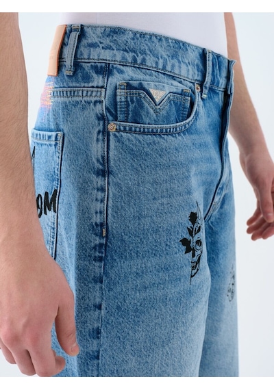 LOFT Baggy Fit Erkek Şort Lf2039640 Q1.v1 Denim