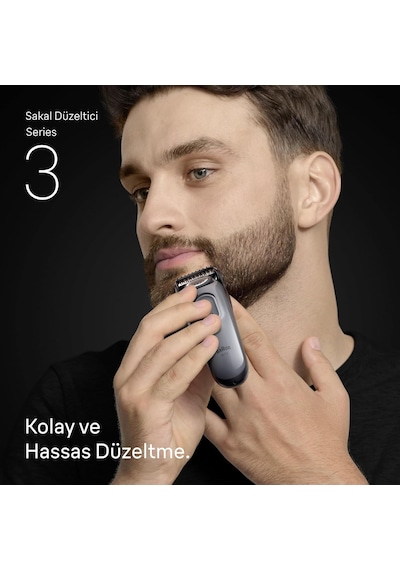 Braun Sakal Düzeltici Series 3, +5 Aksesuar, 40 Uzunluk, Keskin B