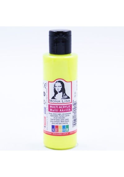 Mona Lisa Multi Akrilik 70 Ml Fosforlu Sarı Sd160-05 Çok Renkli
