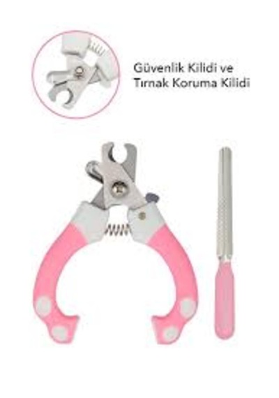 Kedi Köpek Evcil Hayvan Tırnak Makası Törpülü Set. Paslanmaz Çelik. Ergonomik Saplı
