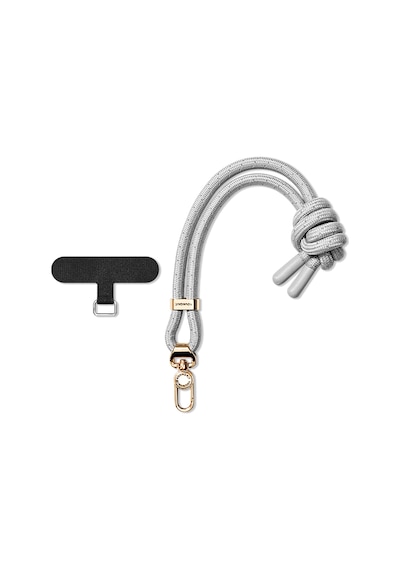 Youngkit Yq002 Yansıtıcı Şerit Desenli Cep Telefonu Bilek Askı İpi Gri