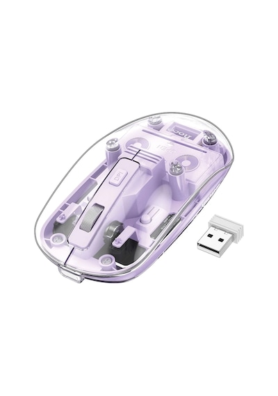 Hoco. Gm29 2.4g Mysterious Business Çift Modlu Sessiz Kablosuz Mouse - Mor Diğer