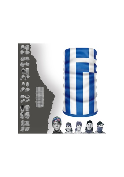E Taktik Greece Bayrak Desenli Boyunluk Dikişsiz Tüp Maske Buff Baf Saç Bandı Uv+50 Yansıtıcı 4 Mevsim Yarı Termal Üründür Çok Renkli - 918531857 Çok Renkli