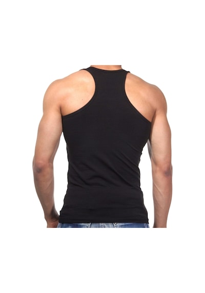 2 Adet Erkek Slim Fit Likralı Penye Sporcu Rambo Atleti 001