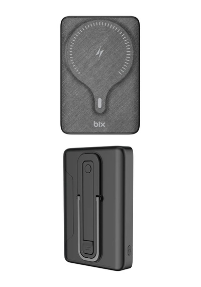 Exenar - Siyah - 10000mah Standlı Pd20w Type-c - Usb-a Scp22.5w - 15w Kablosuz Hızlı Şarj Led Göstergeli Powerbank
