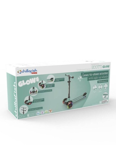 Chillafish Scotti Glow 3 Tekerlekli Işıklı Scooter - Mint Turkuaz