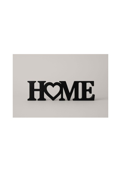 Home Yazılı Dekoratif Biblo Siyah