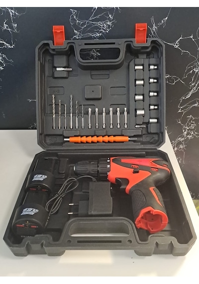 Hawdi 12 Volt 450w Şarjlı Armut Matkap Seti 10 Mm 3/8"