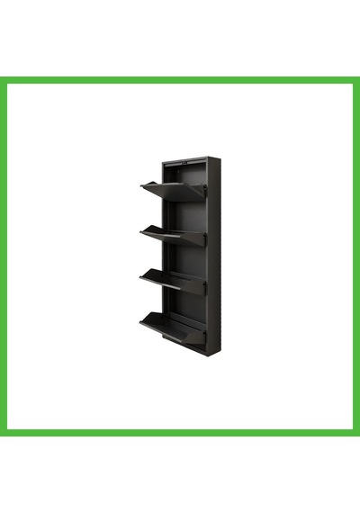 Vaveni Kaser 9015 Antrasıt 4lu Kılıtlı Metal Ayakkabılık Arz