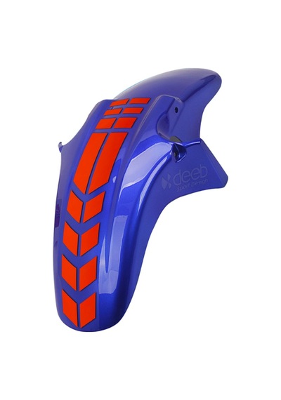 Motosiklet Çamurluk Sticker Kırmızı Reklektif Model S - 2 ADET