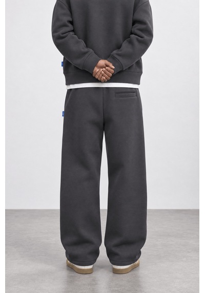Respire Erkek Basic Panda Baggy Eşofman Altı Füme