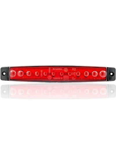 Sanel 24v Üniversal Parmak 12 Led Basamak Kırmızı Sbc24r12