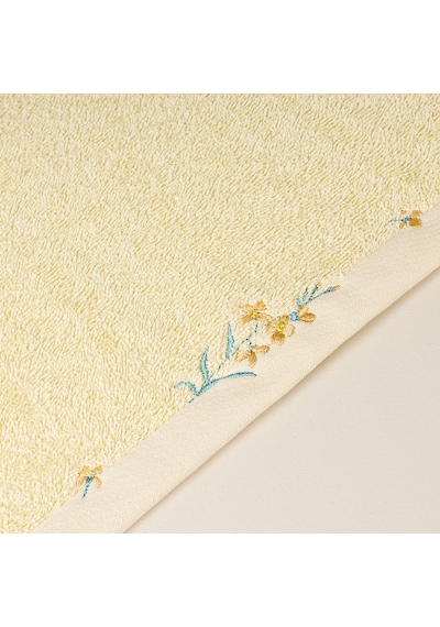 Soft Rido Yüz Havlusu - Sarı - 50x90 Cm Çok Renkli