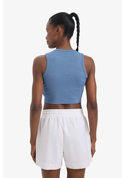 DeFactoFit Crop Top Bisiklet Yaka Modal Sporcu Atlet E2939AX25SMIN34