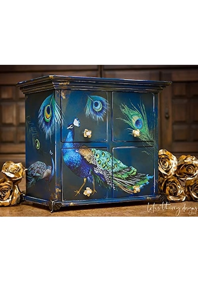 Dreams Transfers -peacock Dreams Boyut 61 Cm X 83 Cm - 3 Yaprak - Toplam Tasarım Boyutu 61 Cm X 83 Cm Rub-ons