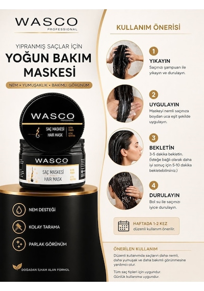 Professıonal Besleyici, Onarıcı Ve Koruyucu Saç Bakım Maskesi