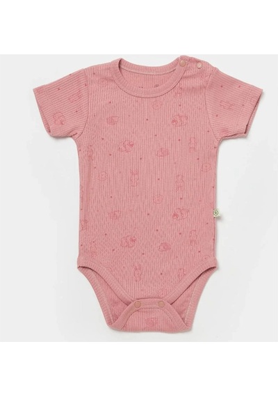 Biorganic Bibaby Organik Body Kısa Kol Modal Play With Me Mint - Rose-11728 Gül Kurusu