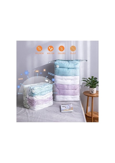Beyyine Home Büyük Boy 80cm X 100cm X 50cm Küp Vakumlu Hurç & Vakumlu Poşet & Yorgan&battaniye&yastık&elbise Çok Renkli
