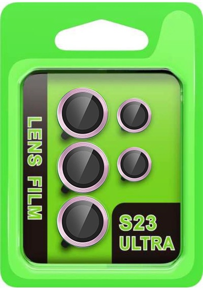 Zengemtx Newface Samsung Uyumlu Galaxy S23 Ultra Raze Metal Kamera Lens - Lila