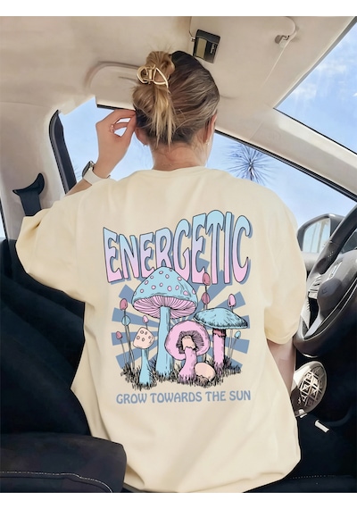 Noıssey Urban Pop Graphic Kadın Tişört Koleksiyonukod 5587 Bej
