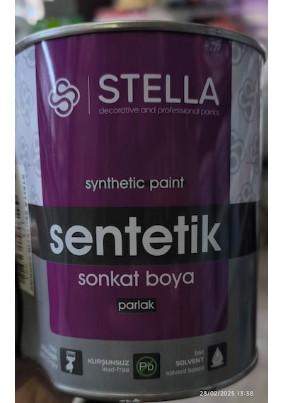 Stella Son Kat Yağlı Boya Sentetik 1 Kg Kırmızı 0.75 KG