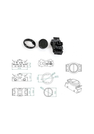 Ic-192c Abajur Düğmesi Arapuar Anahtarı Oj-336