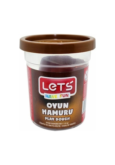 Let's Tek Renk Oyun Hamuru Kahverengi 115 Gr