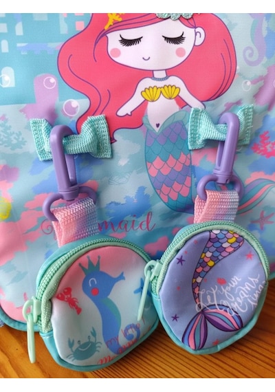 Vest Anaokulu Çantası Turkuaz Unicorn