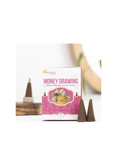 Aromatika Money Drawing Aromalı Konik Tütsü