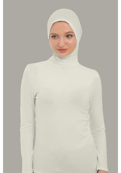 Sonbaharmoda Kadın Uzun Kollu Body Boyunluklu Boneli Tam Badi Boğazlı Likralı Penye Ekru Sonbaharmoda Kadın Uzun Kollu Body Boyunluklu Boneli Tam Badi Boğazlı Likralı Penye Ekru