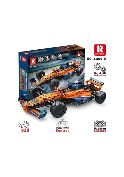 Reobrix Technic 11006-d Mclaren Formula F1 Araba Kumanda&motor Yaratıcı Yapı Blok Seti Building Blocks - 928 Parça
