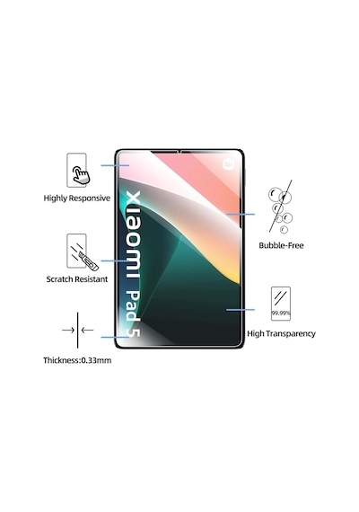 Xiaomi Mi Pad 5 / Mi Pad 5 Pro 11 Inç 2021 Uyumlu Nano Kırılmaz Esnek Cam Koruyucu Kılıf
