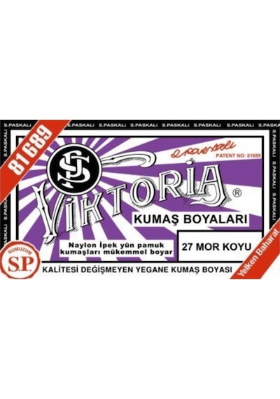 Viktoria Kumaş Boyası - Mor Koyu
