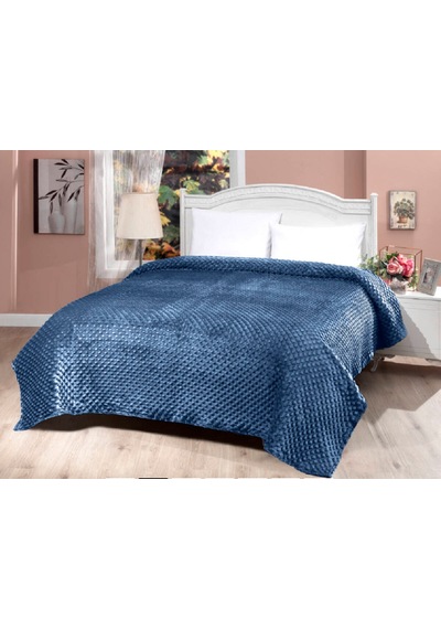 Mink Tomurcuk Battaniye 500 İndigo Battal Boy 200x220 İndigo